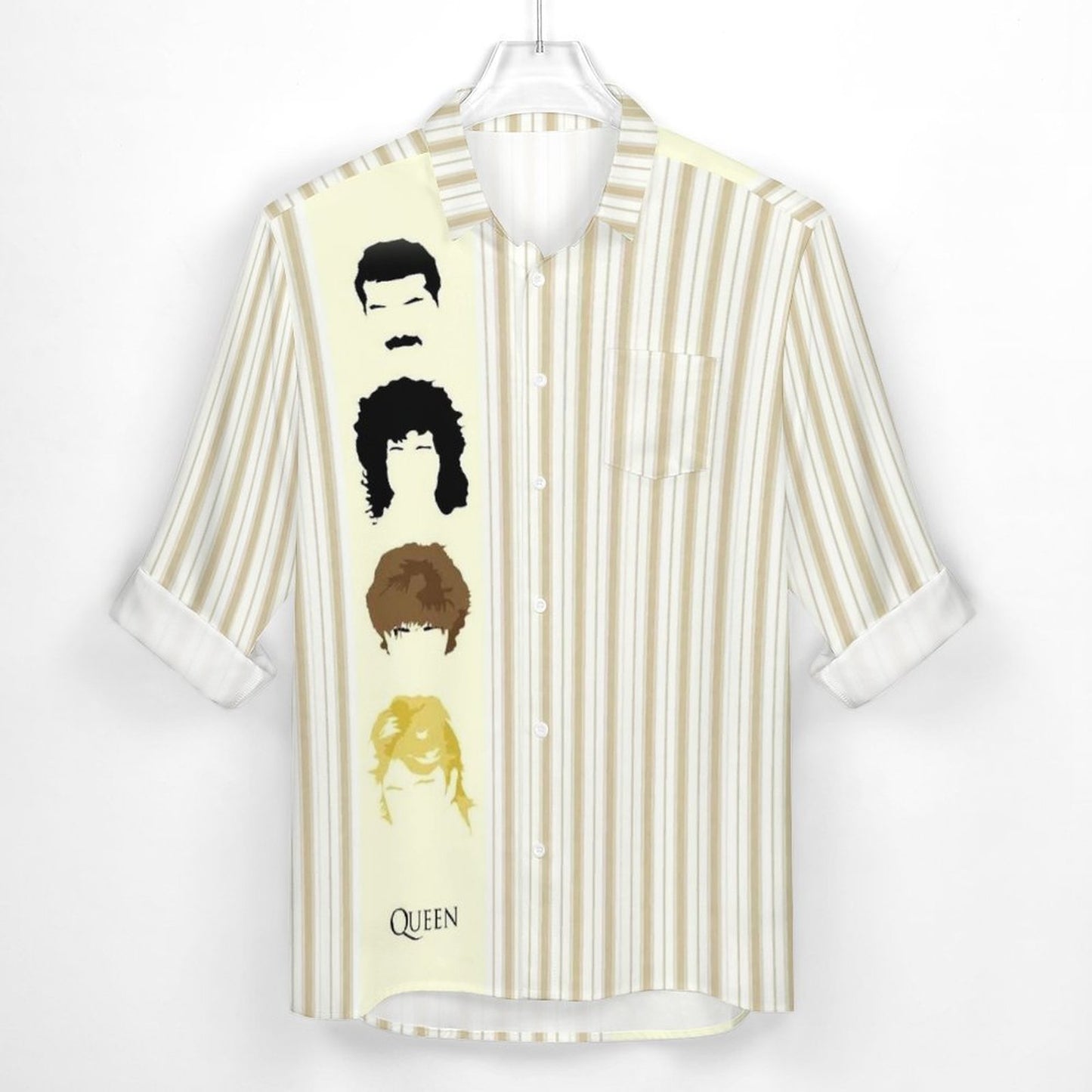Men's Casual Printed Long Sleeve Shirt 2306103097