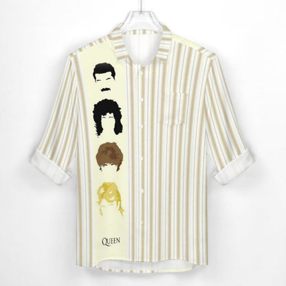 Men's Casual Printed Long Sleeve Shirt 2306103097