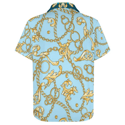 Men's Fashion Casual Printed Short Sleeve Shirts 2306100967