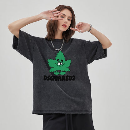 Unisex Vintage Solid Wash T-Shirts 2305103530