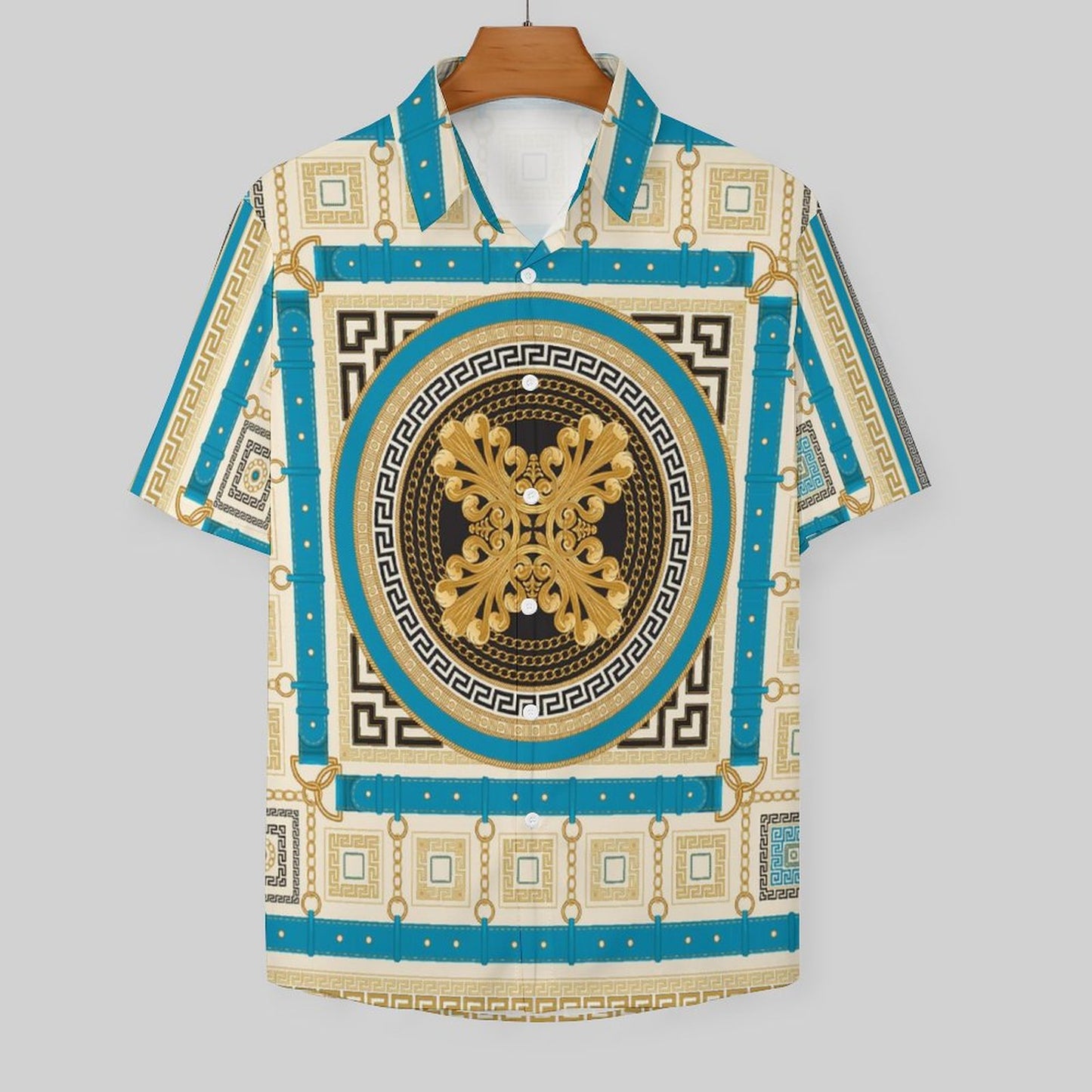 Men's Fashion Casual Printed Short Sleeve Shirts 2306100956