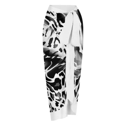 Casual Printed One-Piece Swimsuit And Cover Up 2305102685