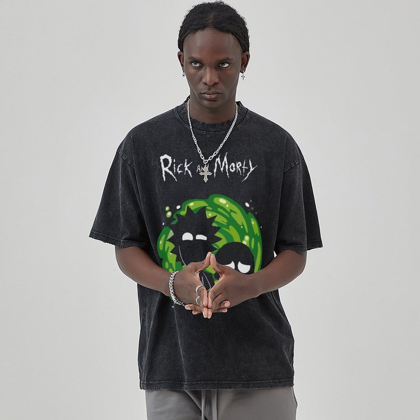 Unisex Vintage Solid Wash T-Shirts 2305103412