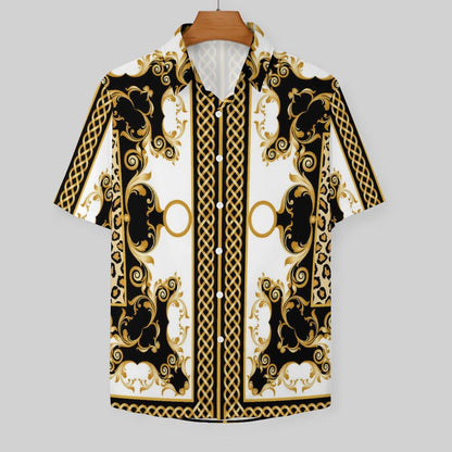 Men's Fashion Casual Printed Short Sleeve Shirts 2306100957