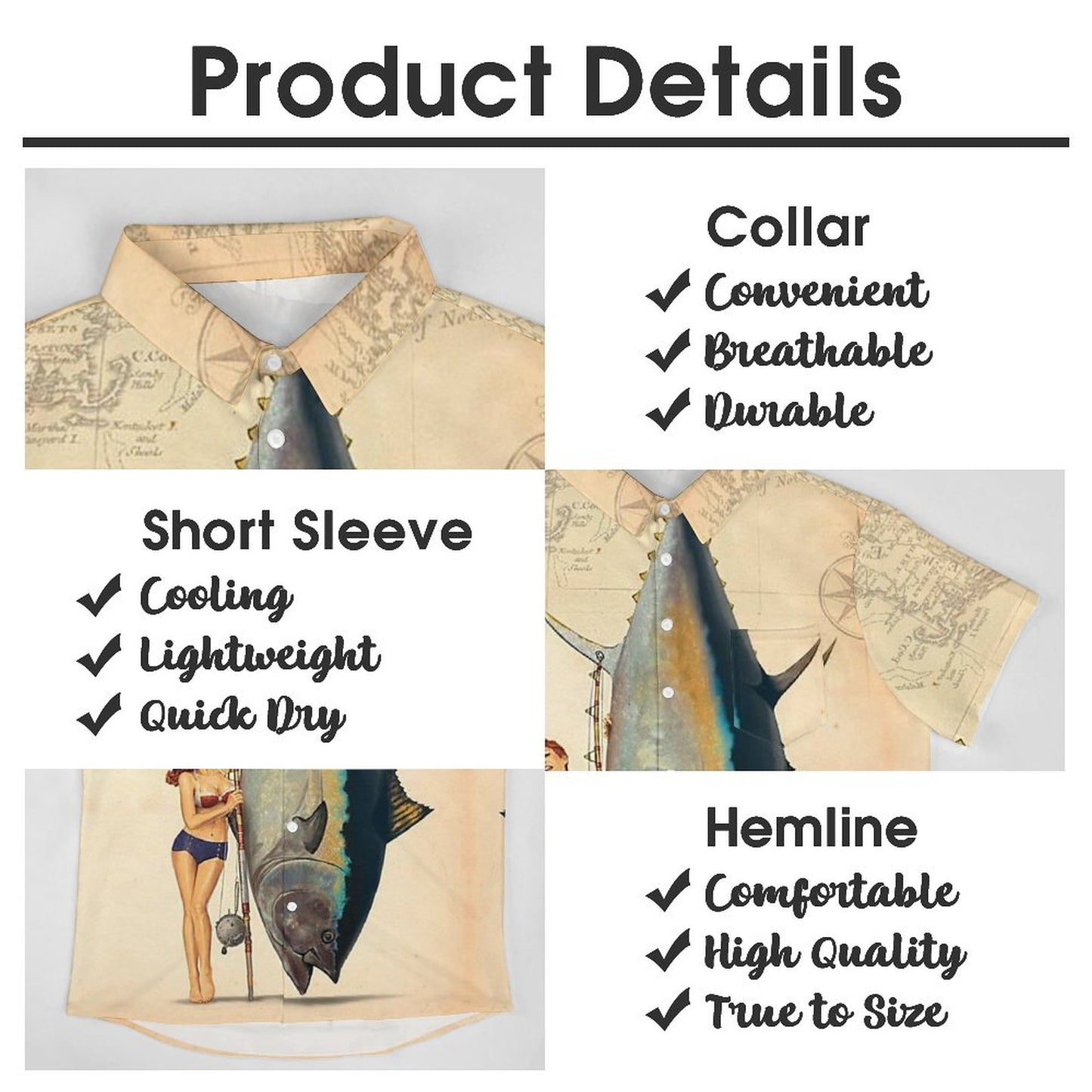 Men's Hawaiian Casual Short Sleeve Shirt 2306101856