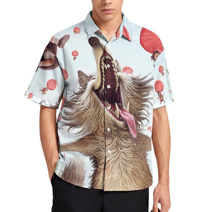 Men's Fashion Casual Printed Short Sleeve Shirts 2306100801