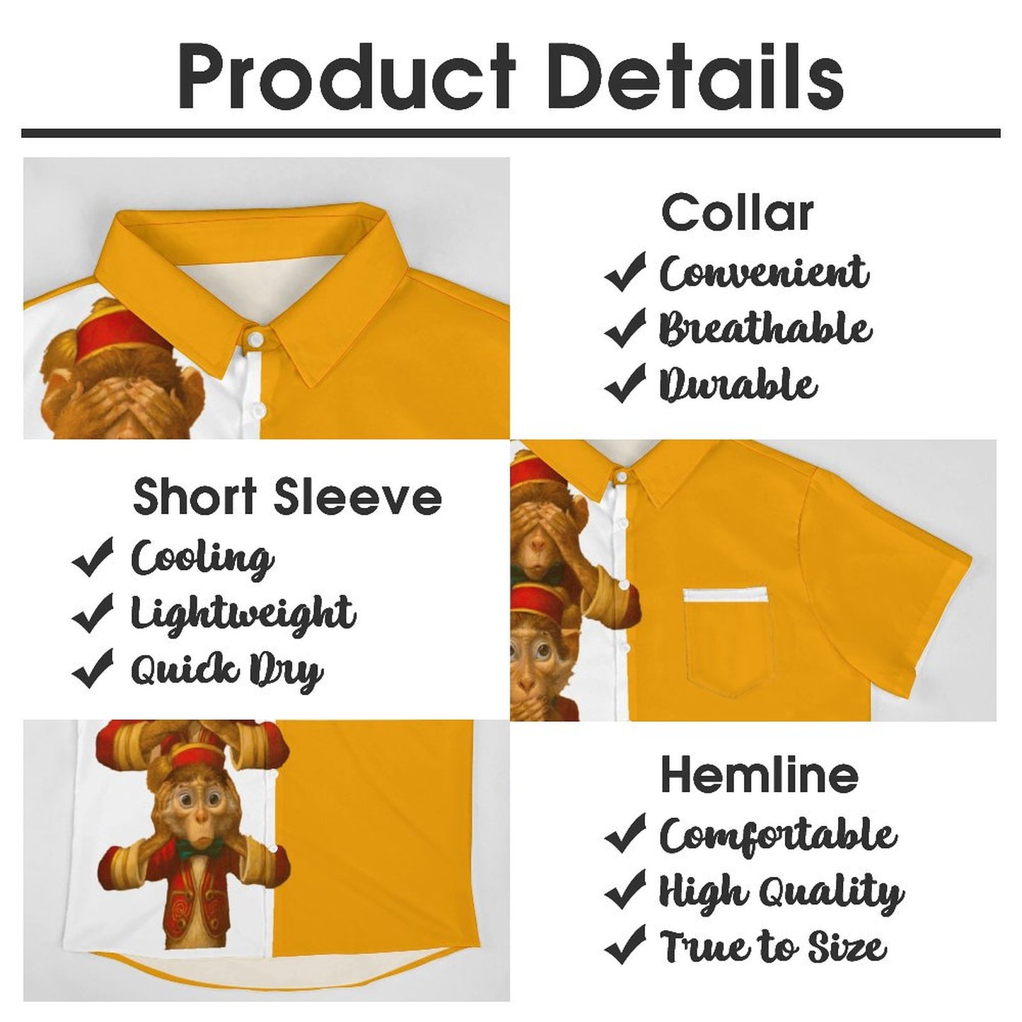 Men's Hawaiian Casual Short Sleeve Shirt 2306103808