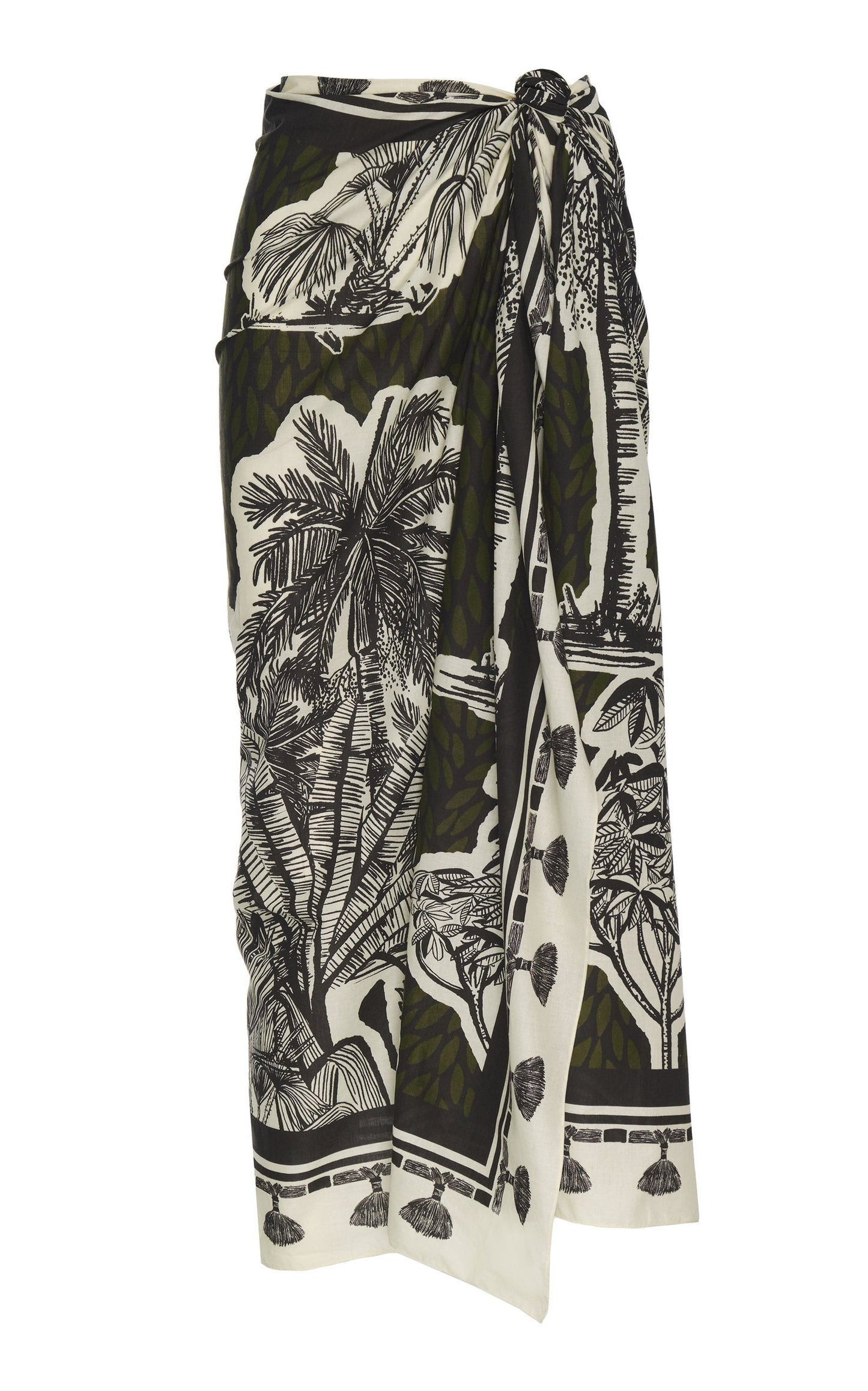 Vintage Print Beach Bikini Set