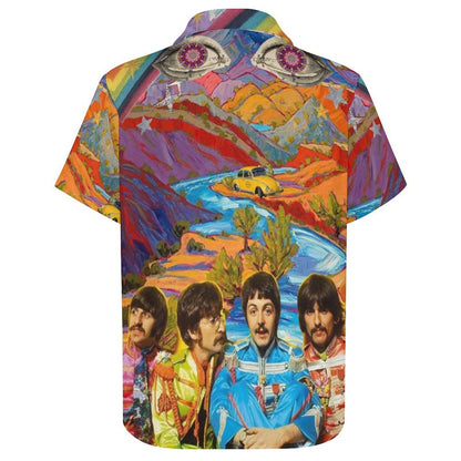 Men's Fashion Casual Printed Short Sleeve Shirts 2306104155