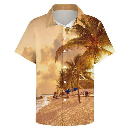 Men's Hawaiian Casual Short Sleeve Shirt 2306105392
