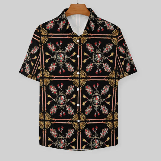 Men's Fashion Casual Printed Short Sleeve Shirts 2306100017