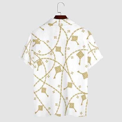 Men Hawaiian Casual Short Sleeve Shirt 2306100098