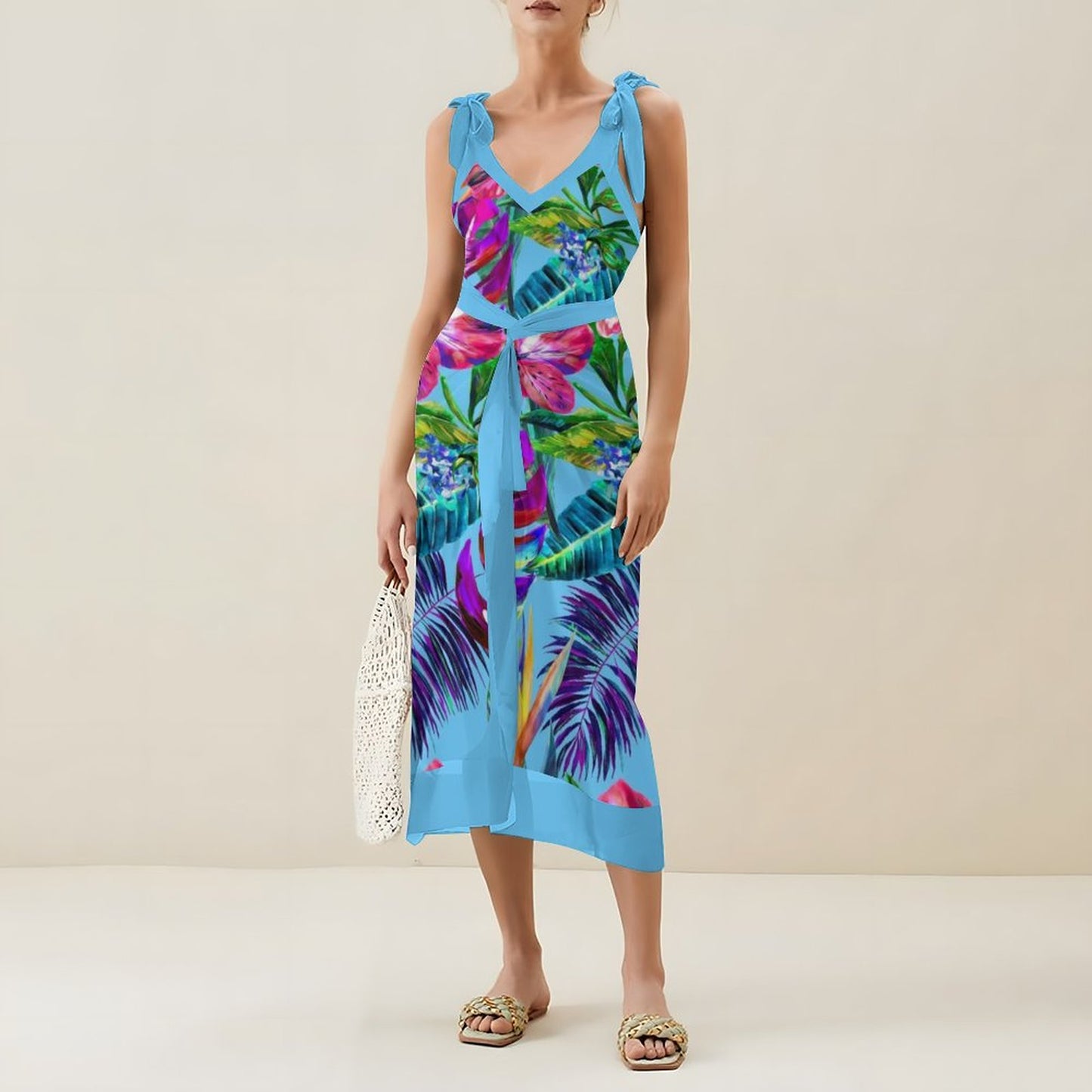 Casual Printed One Piece Swimsuit And Cover Up 2306102468
