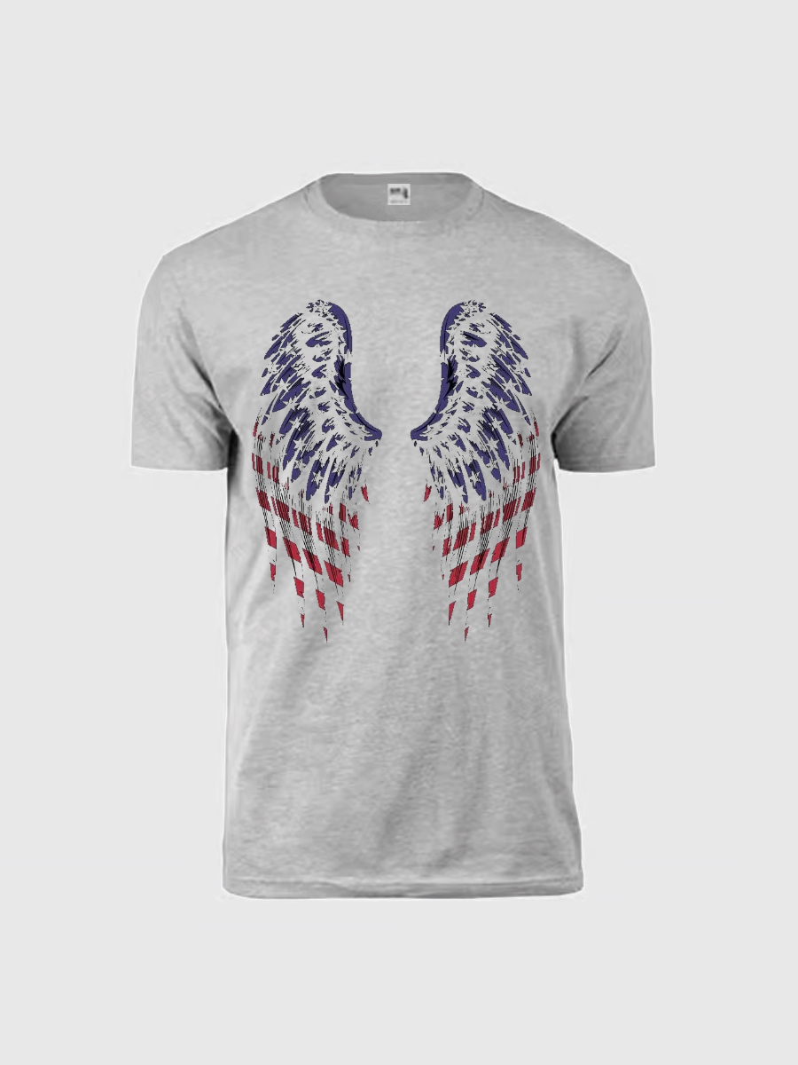 Men's Casual Printed Round Neck Short Sleeve T-Shirt