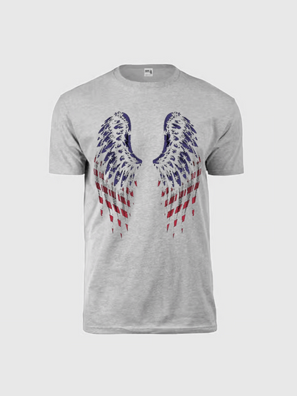 Men's Casual Printed Round Neck Short Sleeve T-Shirt