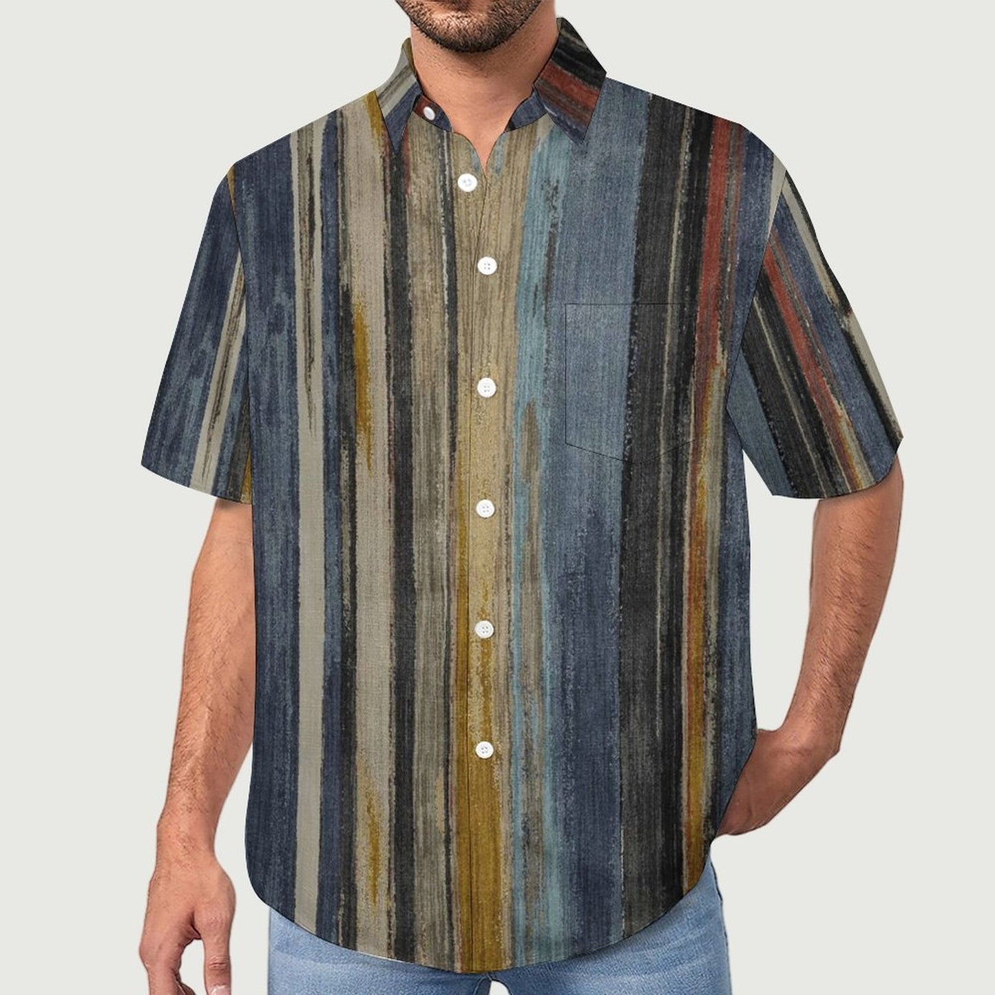 Men's Hawaiian Casual Short Sleeve Shirt 2306104244