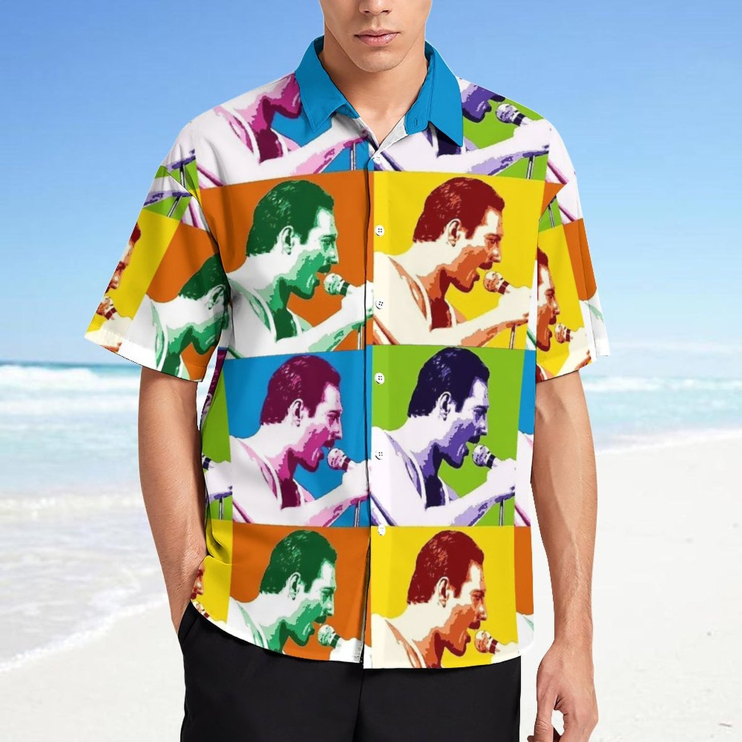 Men's Fashion Casual Printed Short Sleeve Shirts 2306102227