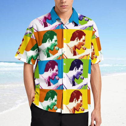 Men's Fashion Casual Printed Short Sleeve Shirts 2306102227
